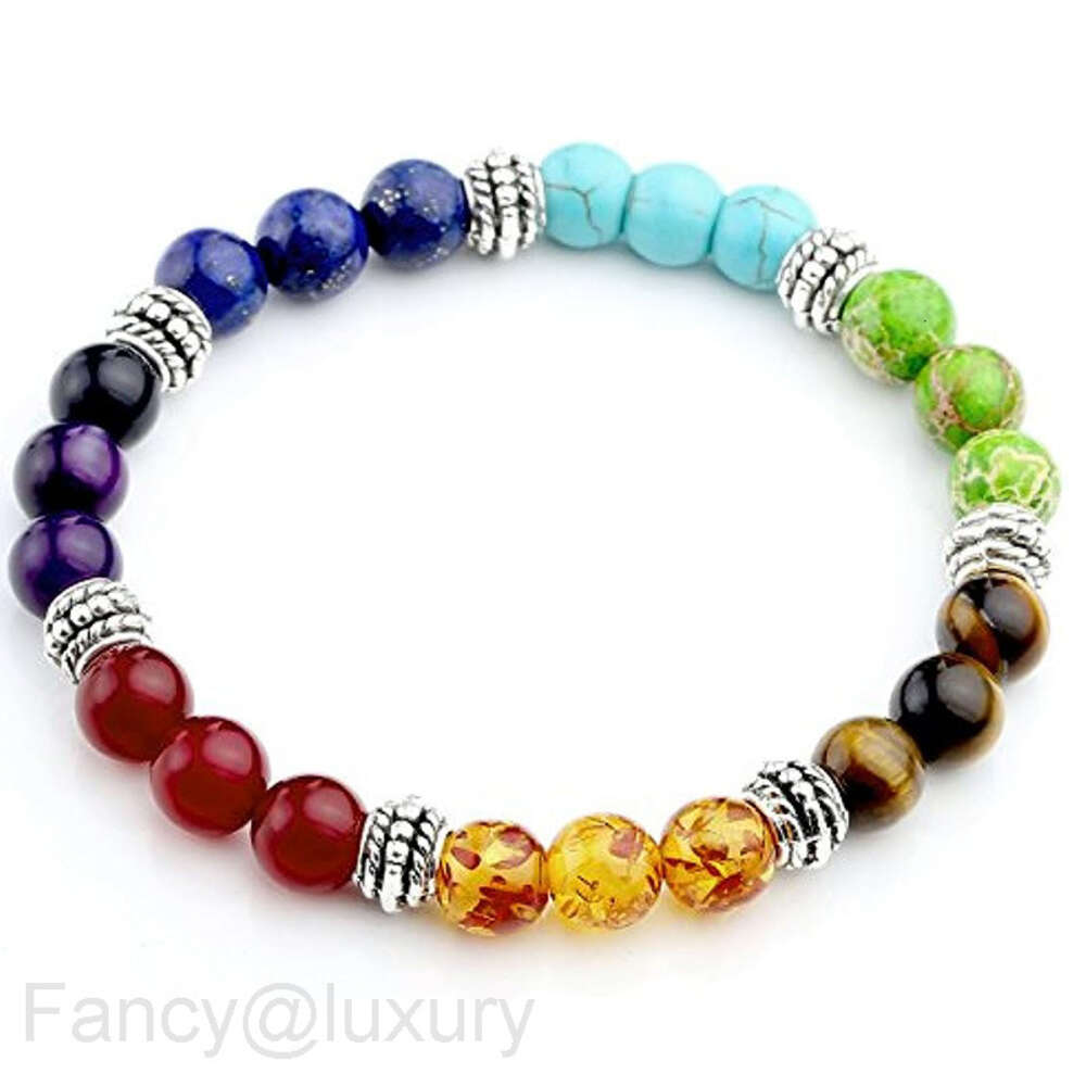 Hot selling natural stone colorful energy yoga bracelet 8mm bracelet volcanic stone bracelet