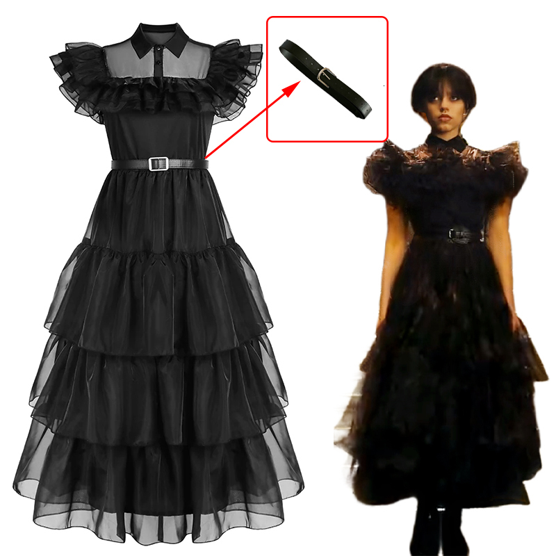 Cosplay Wednesday Addams Wednesday Cosplay Costume Black Dress Outfits Kids Adult Halloween Carnival Dancing Party Suit for Women Girls 230421
Cosplay Wednesday Addams Wednesday Cosplay Costume Black Dress Outfits Kids Adult Halloween Carnival Dancing Party Suit for Women Girls 230421