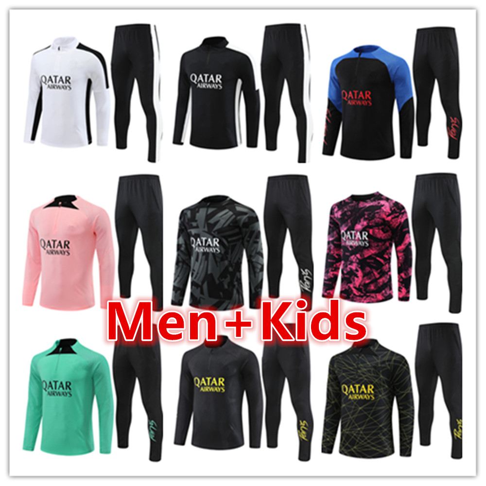kids Men soccer tracksuit kit 22 23 24 psgS football jerseys training tracksuits suit 2022 2023 PSGs MessiS mbappe survetement foot chandal tuta jacket jogging Sets
kids Men soccer tracksuit kit 22 23 24 psgS football jerseys training tracksuits suit 2022 2023 PSGs MessiS mbappe survetement foot chandal tuta jacket jogging Sets