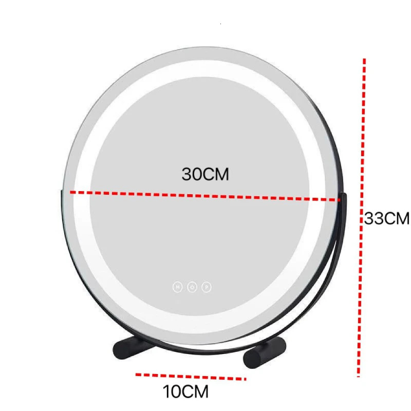 Compact Mirrors Makeup Mirror with Led Light for Traveling Portable Vanity Mirroir with 10X Magnifying Compect Cosmetics Mirror Gift for Bedroom 23112
