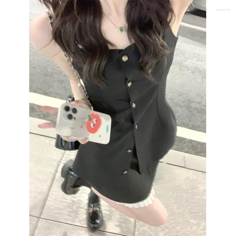 Work Dresses Office Lady Suit Women's Summer Black Spaghetti Strap Tank Top High Waist Mini Skirt Two-piece Set Fashion Female Clothes, 2pc set
Work Dresses Office Lady Suit Women's Summer Black Spaghetti Strap Tank Top High Waist Mini Skirt Two-piece Set Fashion Female Clothes, 2pc set