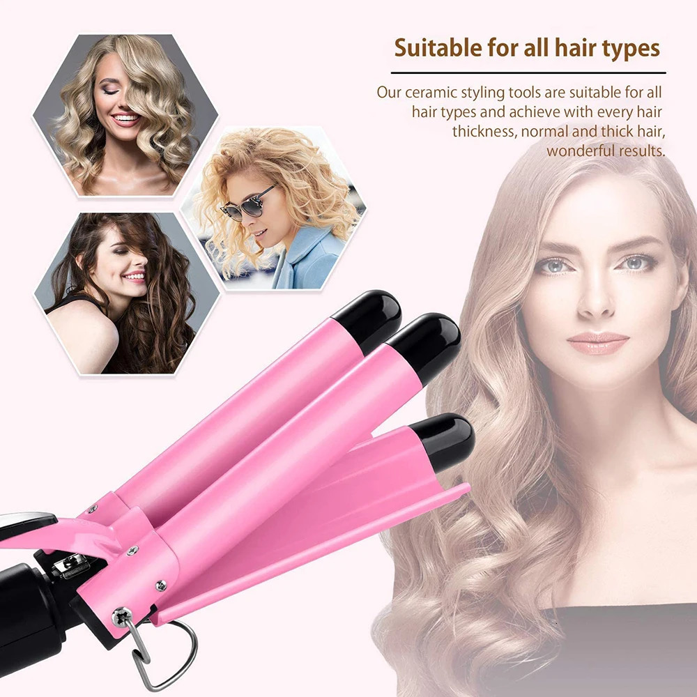 Curling Irons 20/32mm Hair Curler Triple Barrels Ceramic Hair Curling Iron Professional Hair Waver Tongs Styler Tools for All Hair Types 231120
