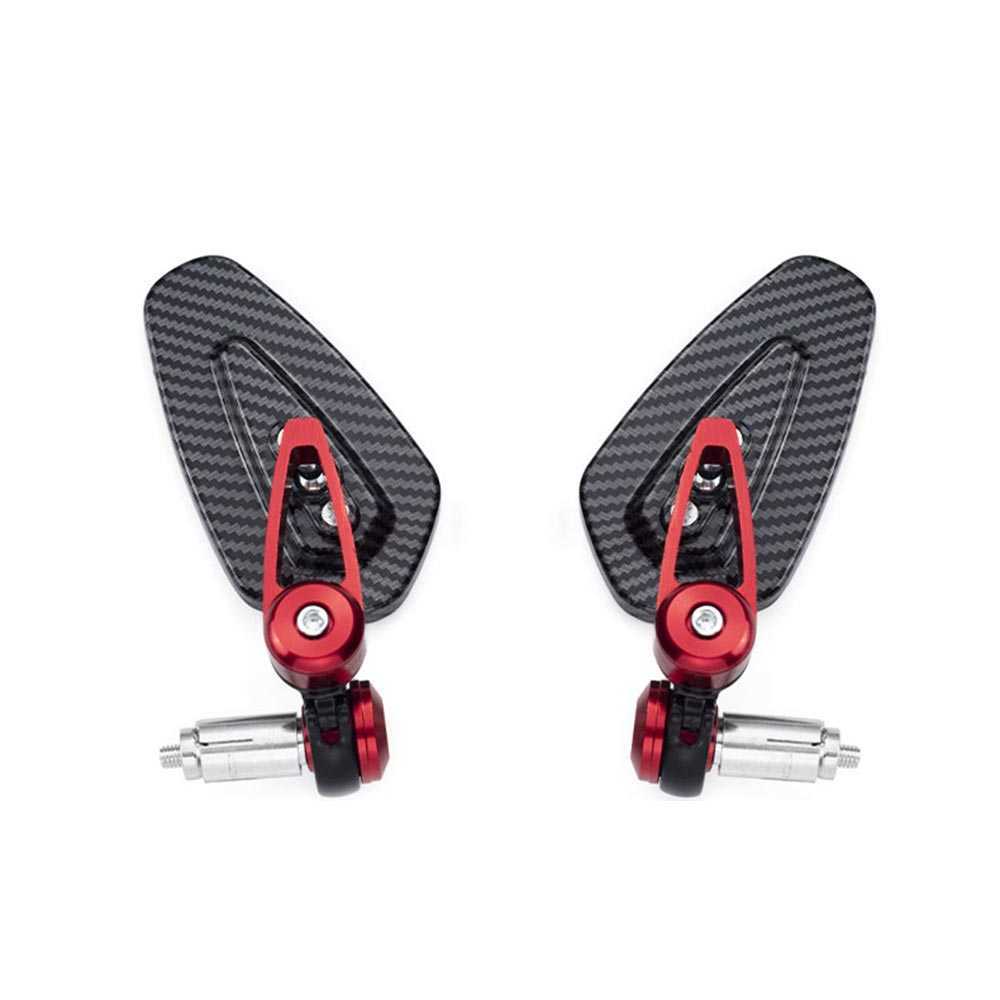 Motorcycle Rearview Mirror Carbon Fiber Pattern Handlebar Mirror Modified Inverted Rear Mirror Motorbike Accessories 2022 New