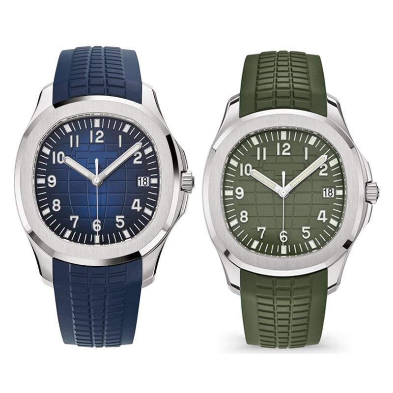 Mens watches Elegant movement Automatic movement 42.2mm comfortable rubber strap waterproof luminous DHgate wristwatches montre de luxe Grenade watch AQUANAUT
Mens watches Elegant movement Automatic movement 42.2mm comfortable rubber strap waterproof luminous DHgate wristwatches montre de luxe Grenade watch AQUANAUT
