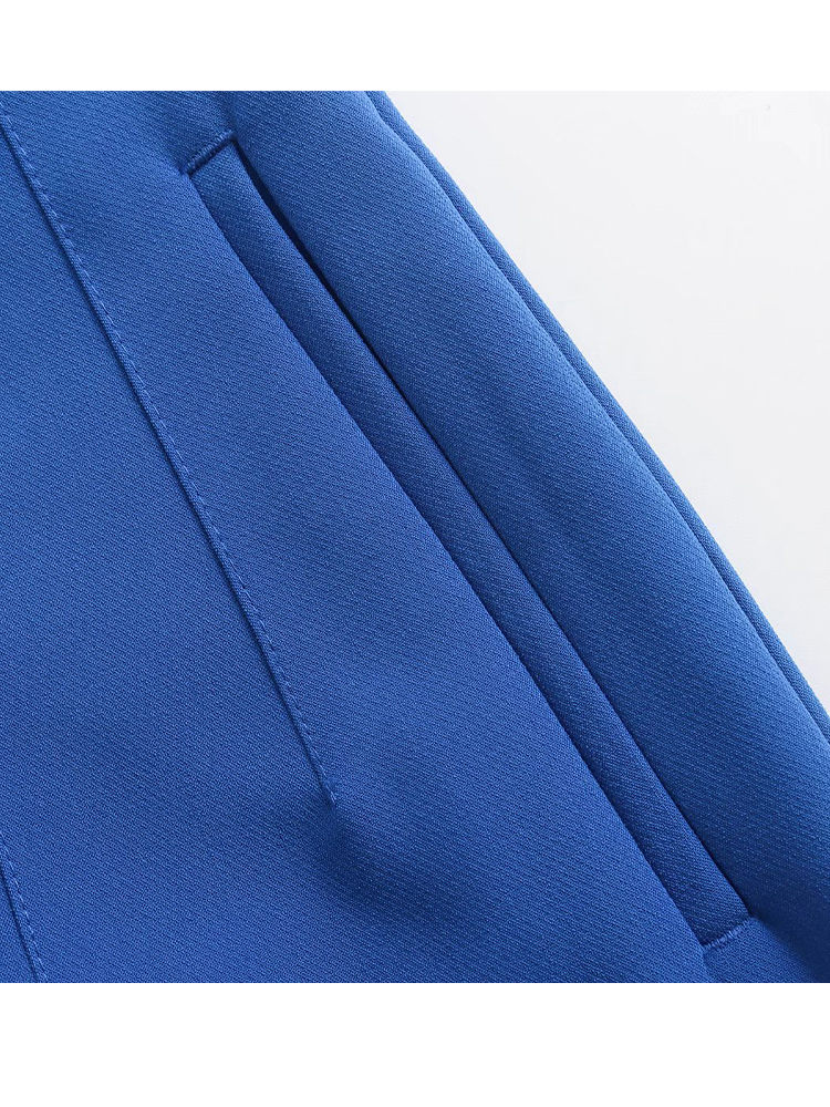 Women's Pants Capris DiYiG Women's Fashion Chic Fashion Side Pockets Straight Pants Vintage High Waist Zipper Fly Female Trousers Mujer 2304