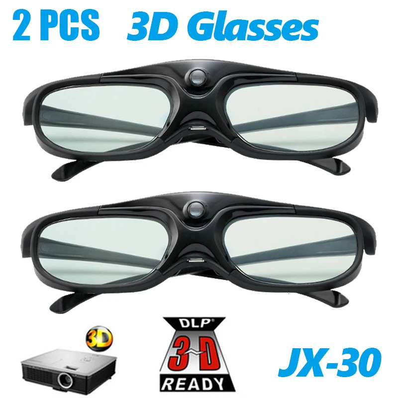 VR Glasses 2PCS 3D Active Shutter 96 144HZ for BenQ Acer X118H P1502 X1123H H6517ABD H65108D Optoma JmGo V8 Projector 231117