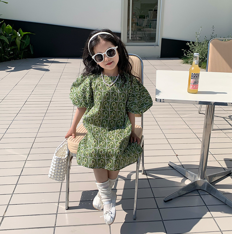 Family Matching Outfits Mama and Baby Girl Maching Short Sleeve Dress Women Clothing Mother and Daughter Equal Dresses Summer Mommy and Me Accessories