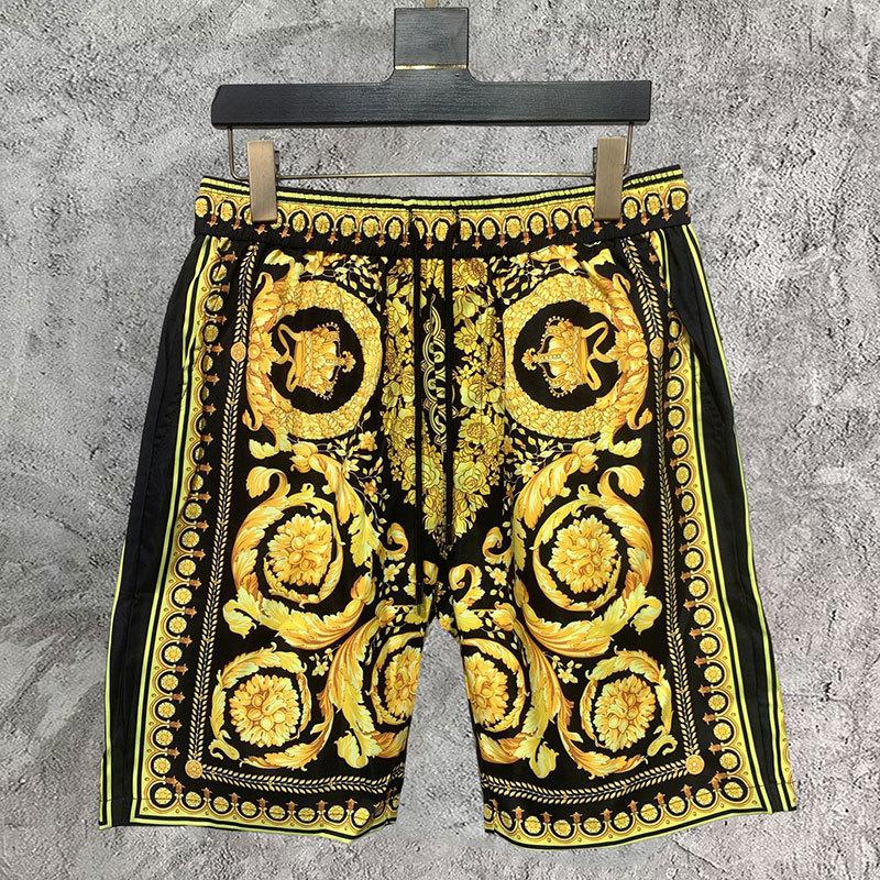 Men' Shorts Black Gold Streetwear Men Court Baroque Print Casual Beach Holiday Short Hawaiian Bermudas Masculino, Picture
Men' Shorts Black Gold Streetwear Men Court Baroque Print Casual Beach Holiday Short Hawaiian Bermudas Masculino, Picture