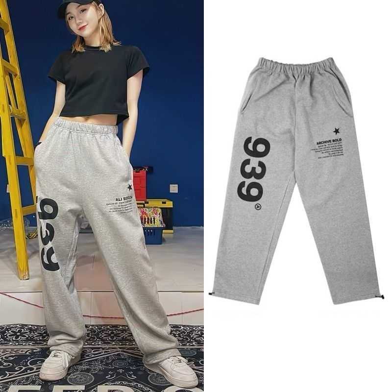 Men's Pants Korean Fashion Jogger Pants Women Spring Summer Jazz Hip Hop Oversize Sweatpants Kpop Dancing Y2K Clothes 939 Print Sports Pants J230