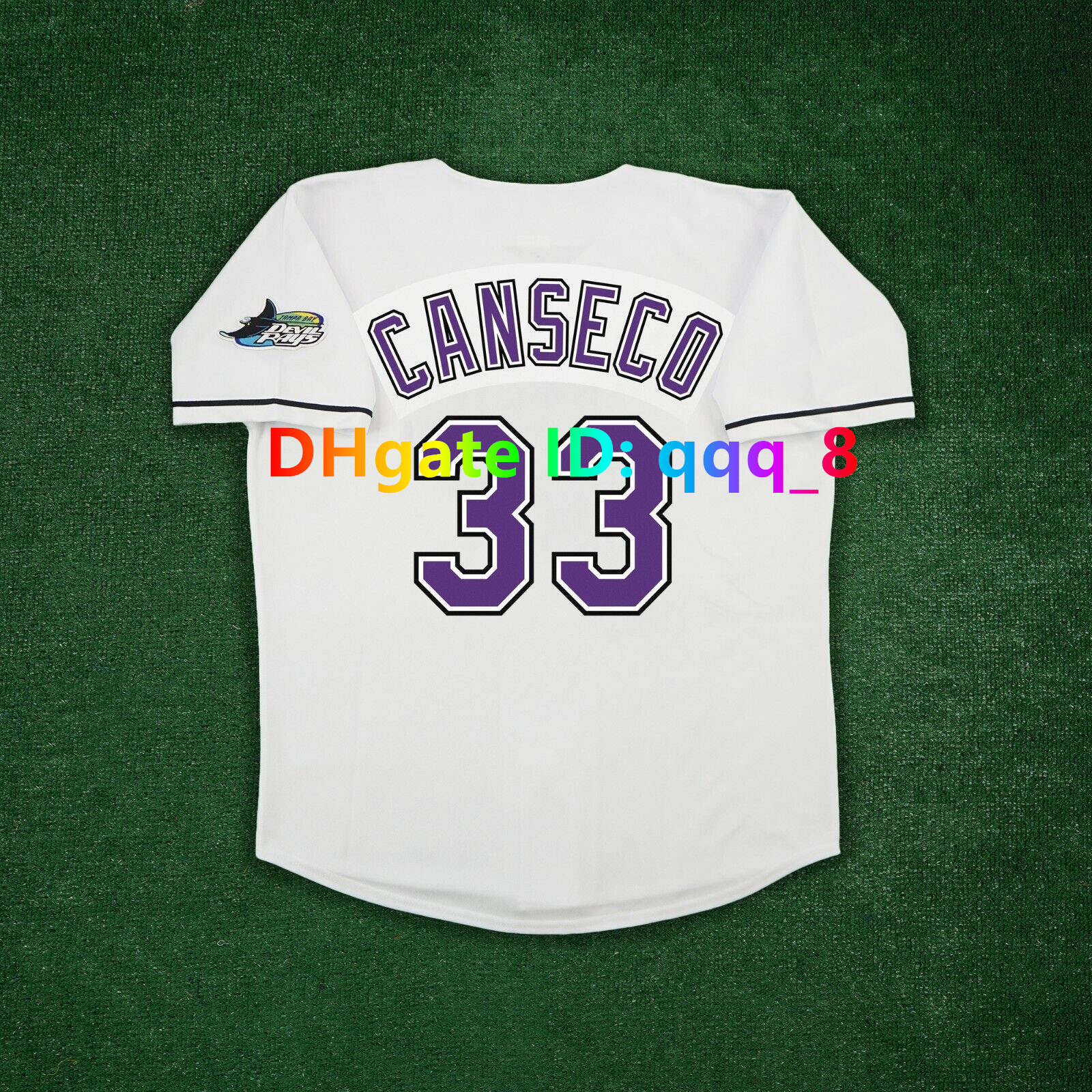 Wade Boggs Jose Canseco Vintage Devil Rays Baseball Jersey Randy Arozarena Evan Longoria Wander Franco Fred McGriff Carl Crawford Dwight Gooden Yandy 