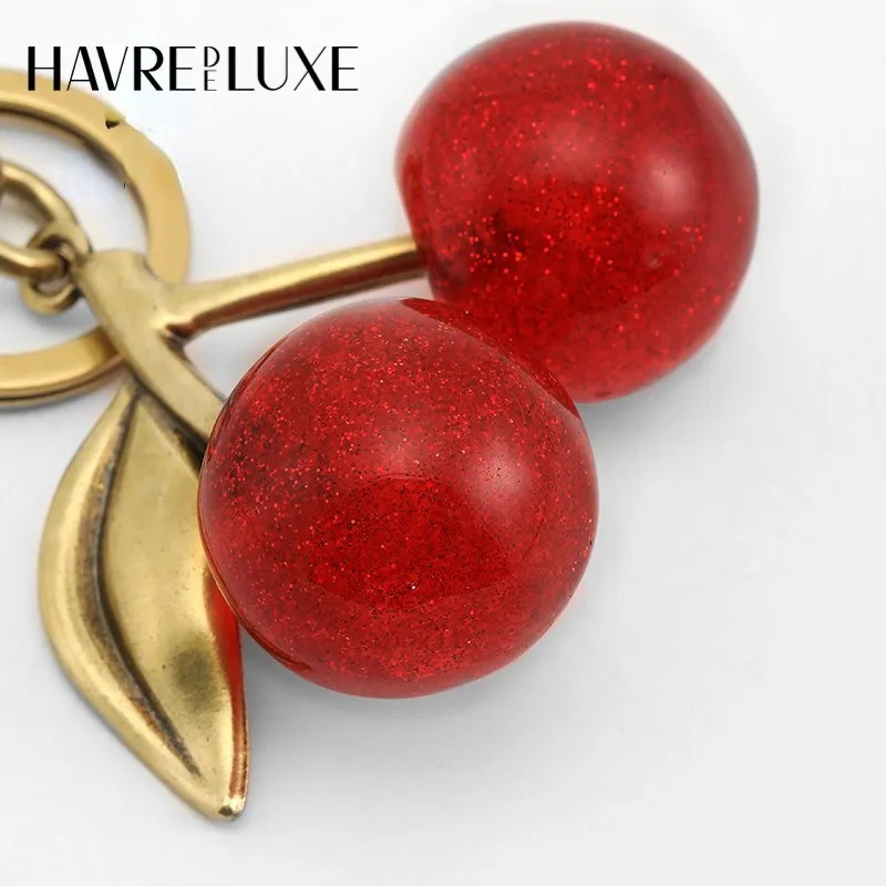 Bag Parts Accessories Stuff Sacks Cherry Charm Handbag pendant keychain women's exquisite Internet- crystal Cherry car accessories high-grade pen