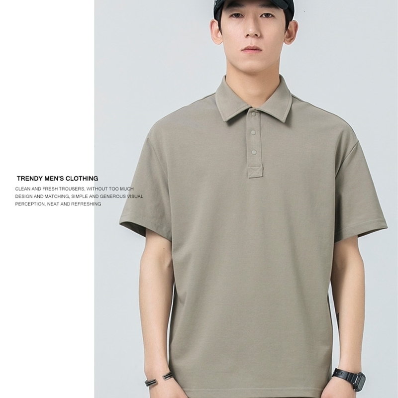 Men's Polos Personalized Customize men polo shirt short sleeve advertising shirt A1098 light grey navy blue black red cotton 230421