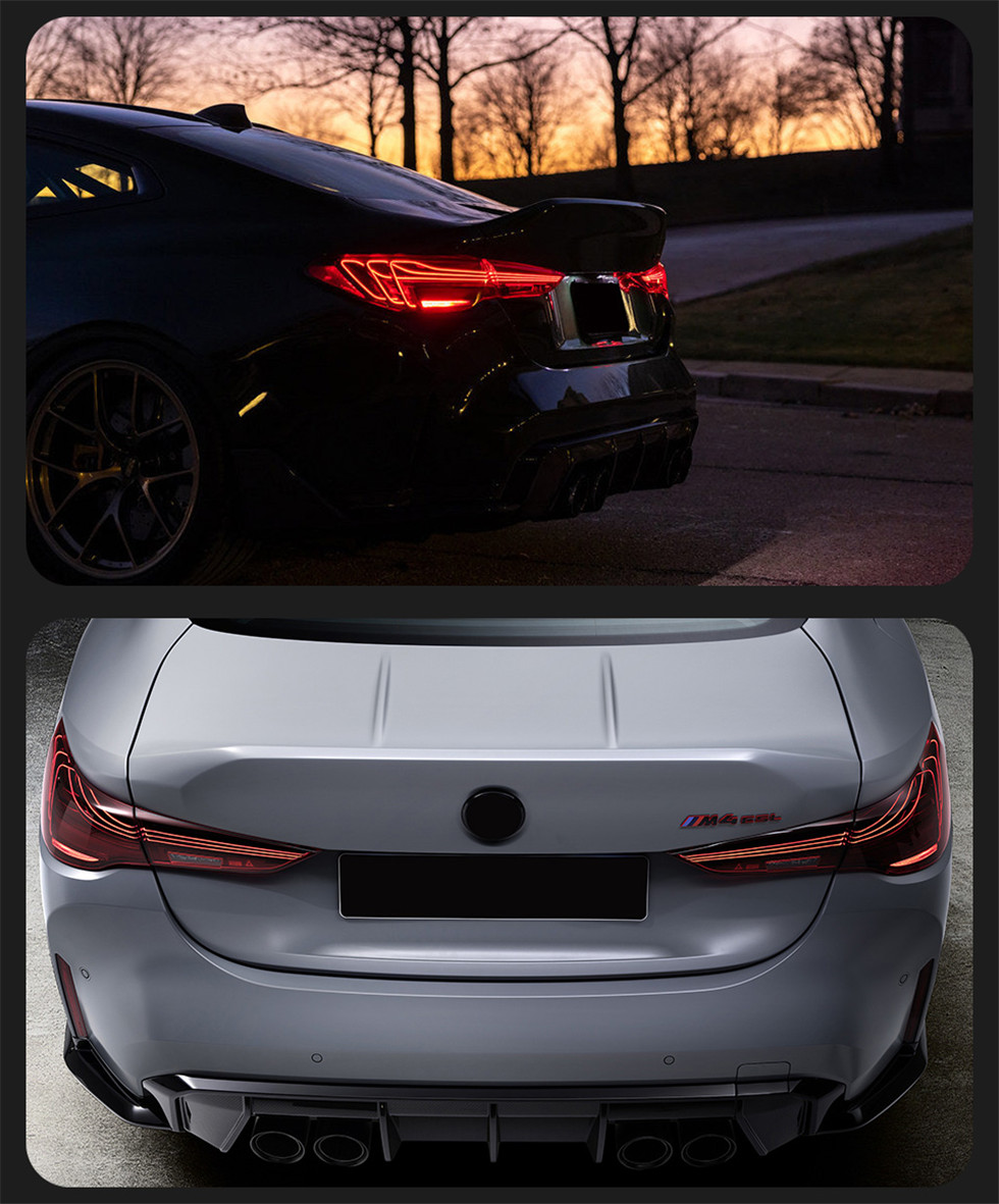 LED Rear Taillights for BMW 4 Series G22 G82 M4 CSL European 20 19-2023 Dynamic Turn Signal Brake Parking Lights