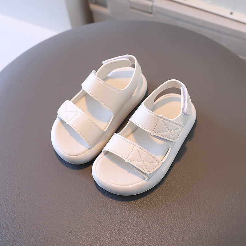 Sandals Summer Children Sandals Baby Pure Color Candy Color Sandals Boys Girls Fashion Breathable Beach Sandals 230421