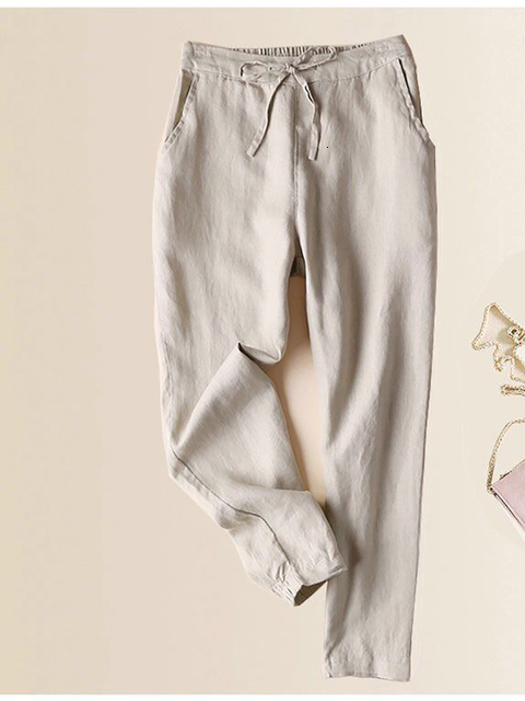 Women's Capris Fitshinling Fashion In Pencil Pants For Women Slim Ankle-Length Pant Female Clothes Solid Basic Korean Trousers 230421 Z260314