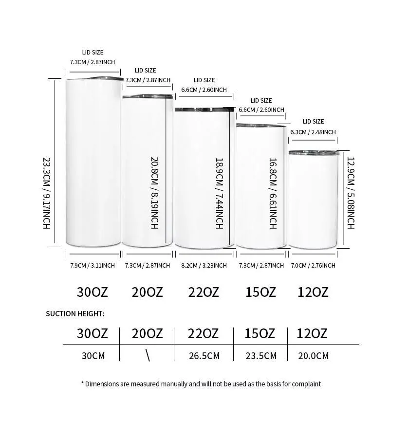 US/CA warehouse 2 Days Delivery white Mugs sublimation tumbler 20oz straight stainless steel blanks tumbler with straw