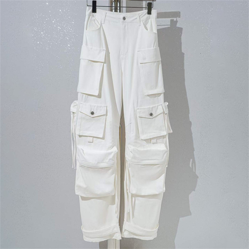 Women's Jeans Spring in Women's Jeans Washed Process Korean Fashion Worn-out Cargo Pants Big Name Cotton Straight Trousers y2k Clothes 23042