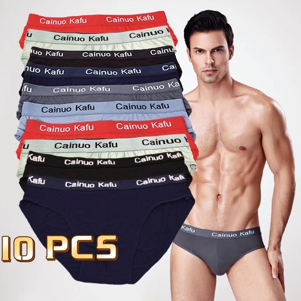 Underpants Mens Briefs Breathable Comfortable Fashion Sexy Non Slip 7XL Plus Size 230420