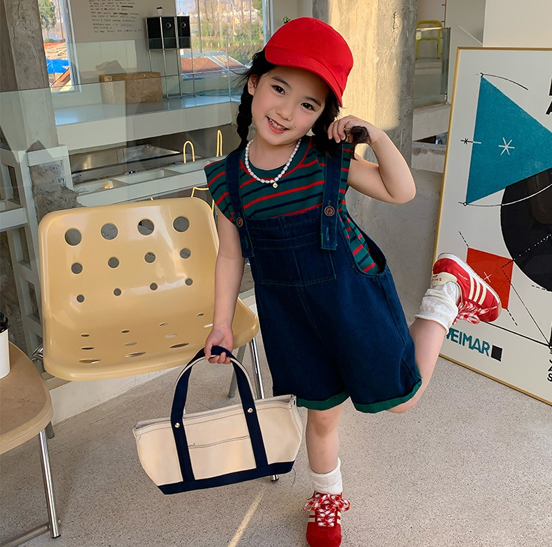 Family Matching Outfits Mom And Daughter Son Matching Clothes Sets Mother Baby Jumpsuit Combination Women's Summer Overalls Girls Boys Clothing O