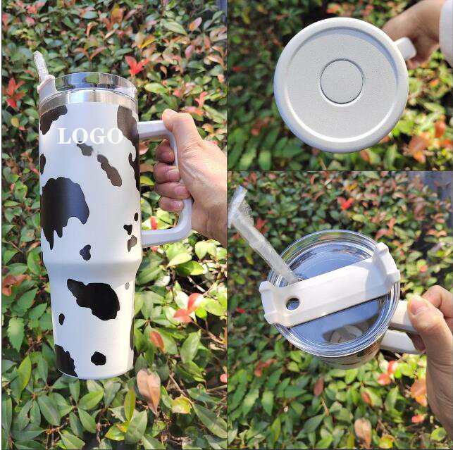 40oz Stainless Steel Tumblers Cups With Lids And Straw Cheetah Animal Cow Print Leopard Heat Preservation Travel Car Mugs Large Capacity Water Bottles