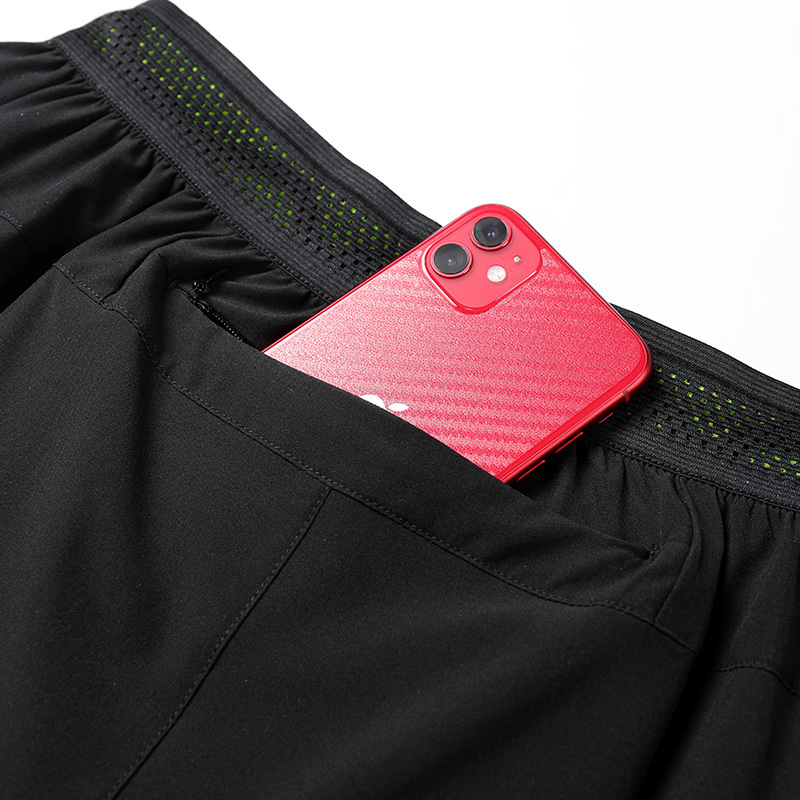 Men's Shorts 2 in 1 Men's Running Shorts Jogging Gym Short S-4XL Man Sports Short Pants Cycling Shorts with Mesh Inner Solid Breeches 230421