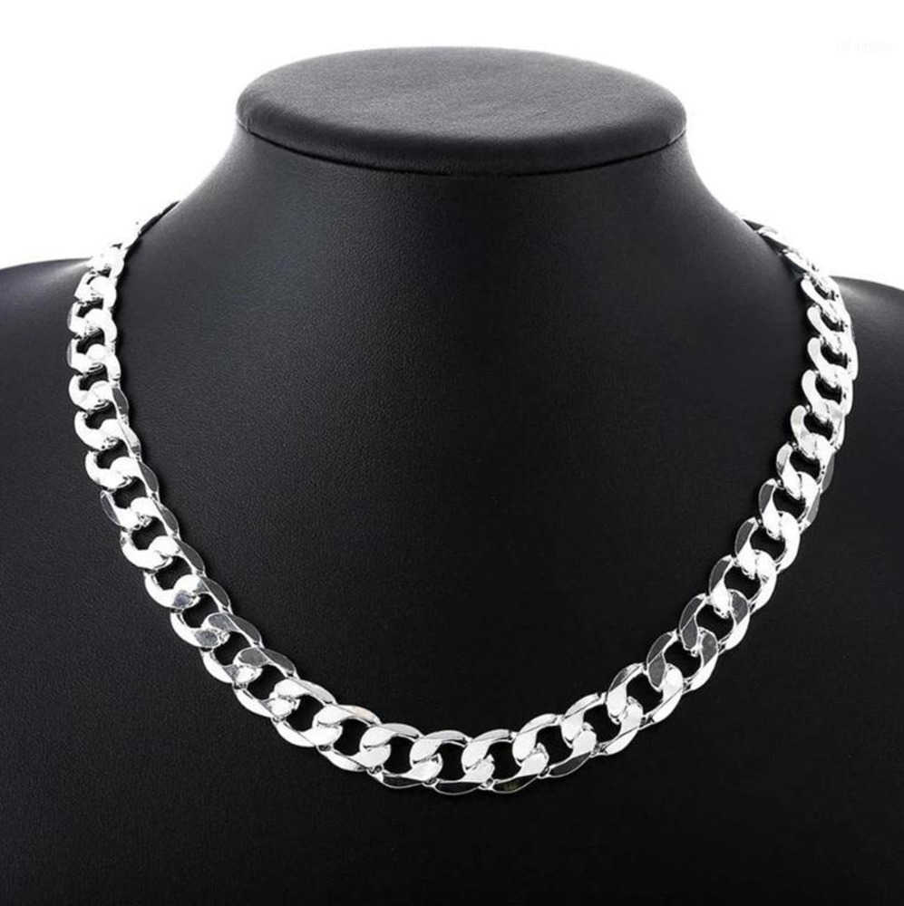 Chains Special Offer 925 Sterling Silver Necklace For Men Classic 12MM Chain 18-30 Inches Fine Fashion Brand Jewelry Party Wedding Motion current 23ess
Chains Special Offer 925 Sterling Silver Necklace For Men Classic 12MM Chain 18-30 Inches Fine Fashion Brand Jewelry Party Wedding Motion current 23ess