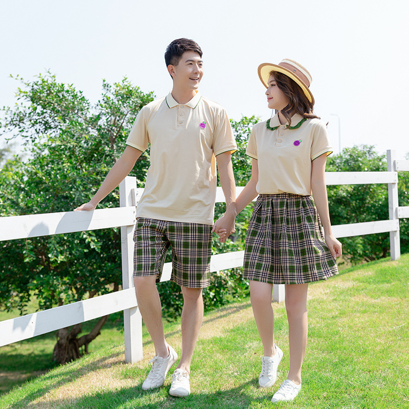 Family Matching Outfits Family Matching Outfits Summer Mom Daugher T-shirts Dress Dad Son T-shirt Shorts Holiday Couple Matching Clothes Student Set 2