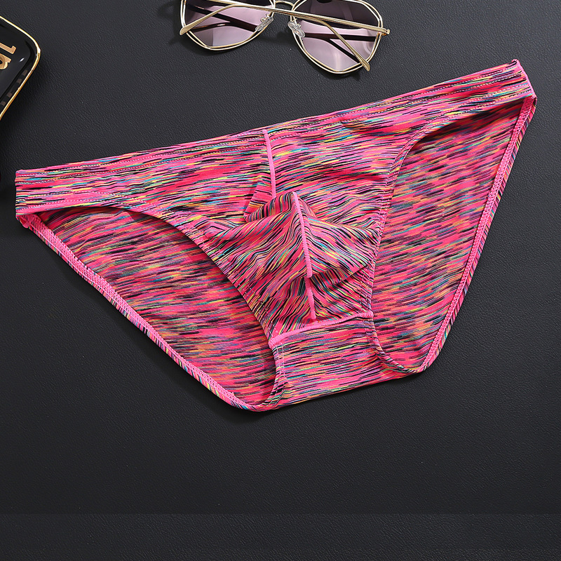Underpants 5pcslot Sexy Underwear Men Brief Shorts Mens Briefs Ropa Interior Hombre Low Waist Breathable U Convex Print 1703 230420