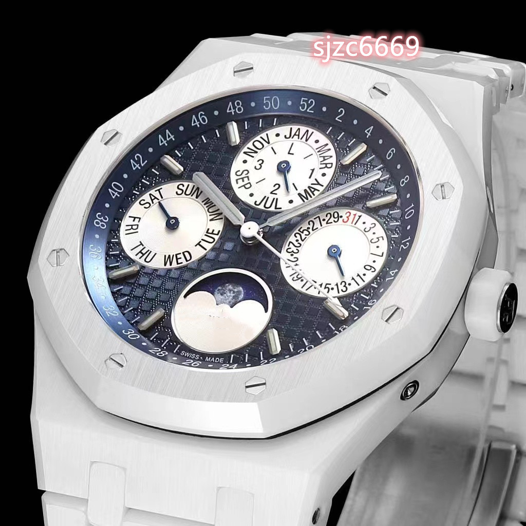 APSF 26579 Black ceramic White ceramic wrist watch Diameter 41mm thick 10.5 mm all-in-one 5134 automatic chain movement sapphire glass mirror water resistant, As shown
APSF 26579 Black ceramic White ceramic wrist watch Diameter 41mm thick 10.5 mm all-in-one 5134 automatic chain movement sapphire glass mirror water resistant, As shown
