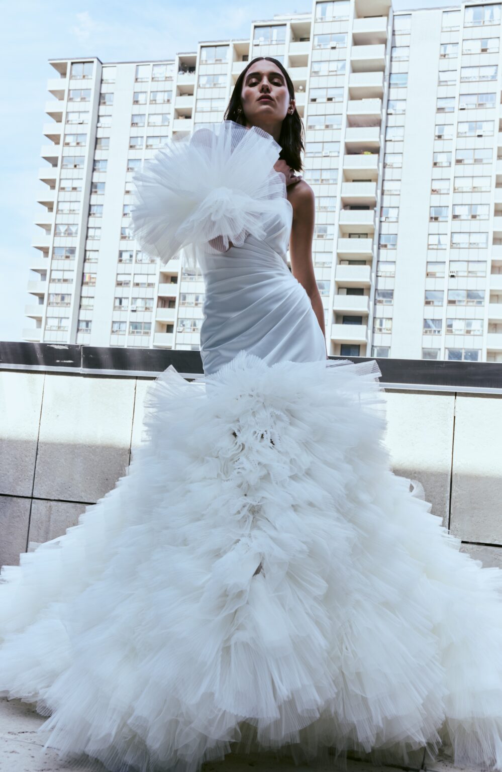 Tiered Skirts Mermaid 2024 Wedding Dress Sweetheart Backless Bridal Gowns Sweep Train robes de mariee