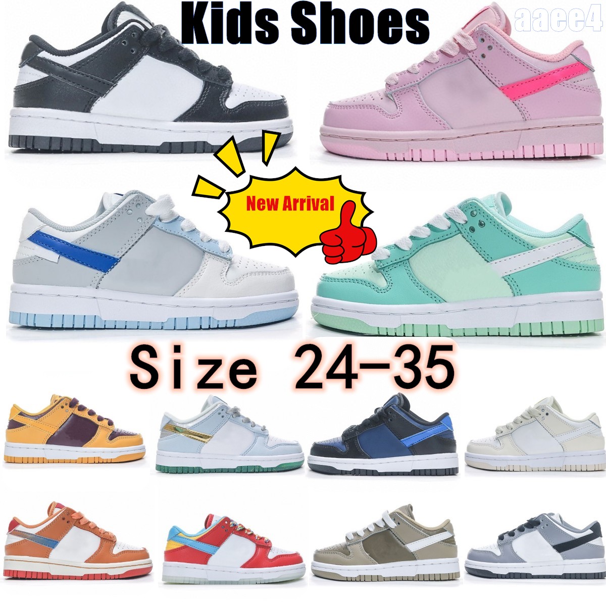 kids Toddlers shoes low Designer Boys Girls youth panda unc nikes Sneakers Pink black University Blue Skateboard kid shoe boy children trainers infants Eur 24-35