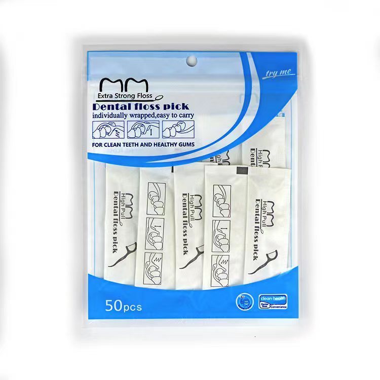Dental Floss Individually Packaged 50pcs Each Packed Single Bag Travel el 230421