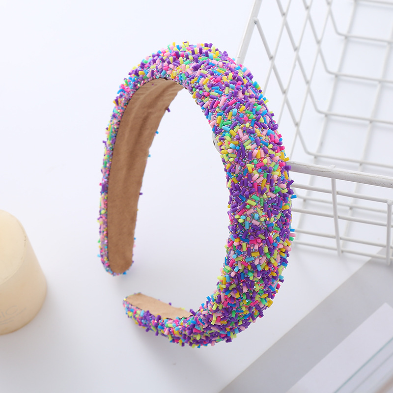 Luxury Designer Sweet Candy Color Hairband Make Up for woman Donut Headband Fashion Korean Style Female Star Hair Hoop Free Ship