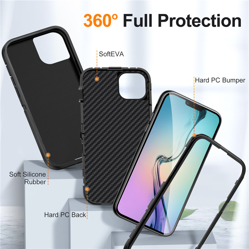 Heavy Duty Cases Hybrid Armor Back Cover For iPhone 16 15 14 13 12 Min 11 Pro XR XS MAX 8 7 Plus Samsung S24 S23 S22 S21 S20 FE A16 A05 No clip