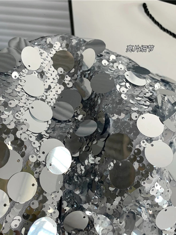 Skirts Circyy Skirts Women Mini Skirt High Waisted Sexy Club Slit Zipper Sequins Shiny A-Line Slim Y2k Skirt Girls Summer Fashion 231121