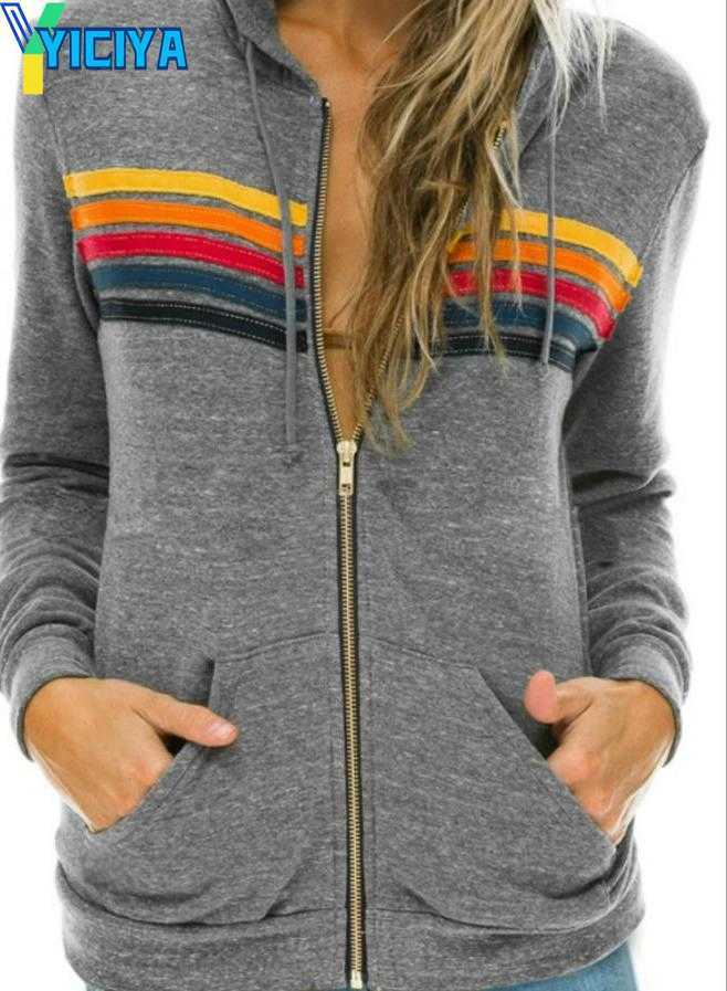 YICIYA Women' Hoodies Sweatshirts Women Fashion Hoodie Oversized Rainbow Stripe Long Sleeve Sweatshirt Zipper Pocket Coat Jacket Spring Casual, White
YICIYA Women' Hoodies Sweatshirts Women Fashion Hoodie Oversized Rainbow Stripe Long Sleeve Sweatshirt Zipper Pocket Coat Jacket Spring Casual, White