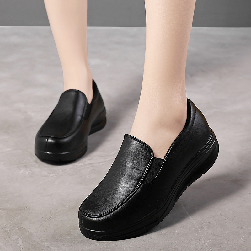 Dress Shoe's Loafers Soft Casual Walking Shoes Nurse Work Flats Breathable Comfort Nursing NonSlip Soles 230421