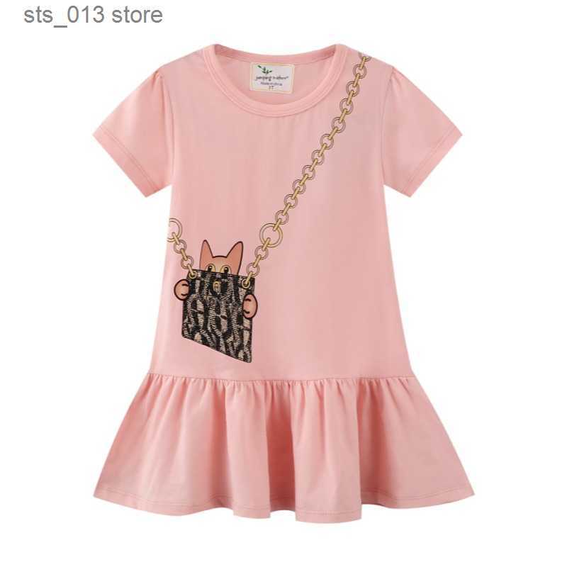 girls dresses new arrival summer girls dresses bag print hot selling baby summer frocks cotton clothes frocks party birthday t230422