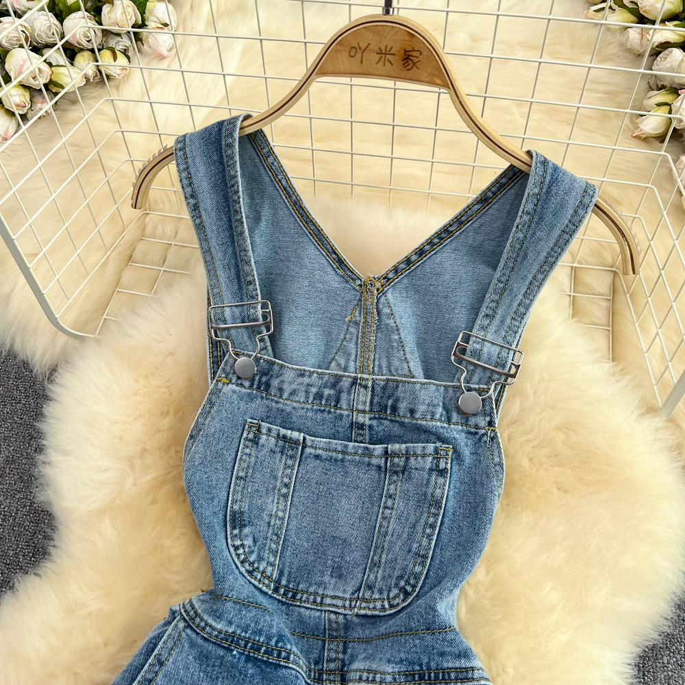 Women's Jeans 2023 Vintage Female Denim Overalls Korean Style High Waist Pocket Loose Straight Trousers Casual Summer Women 230422