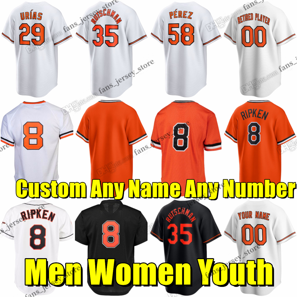 S-6XL Cal Ripken Baseball Jersey Ramon Urias Cionel Perez Adley Rutschman Keegan Akin Bryan Baker Mike Baumann Felix Bautista Kyle Bradish Cano Coulombe Hays, Same as picture
S-6XL Cal Ripken Baseball Jersey Ramon Urias Cionel Perez Adley Rutschman Keegan Akin Bryan Baker Mike Baumann Felix Bautista Kyle Bradish Cano Coulombe Hays, Same as picture