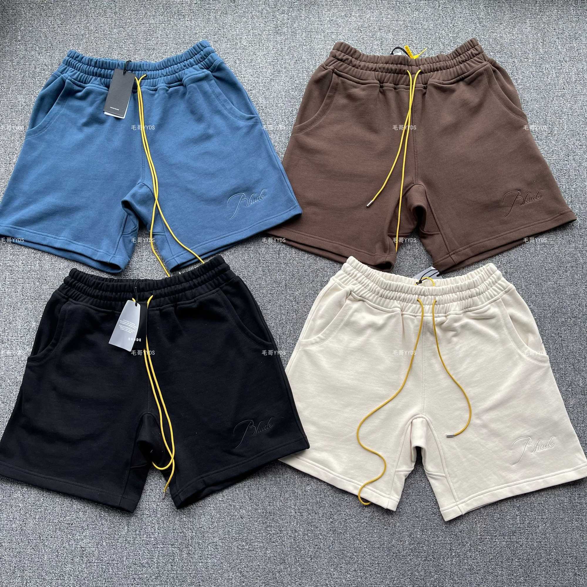 Designer Clothing Rhude Letter Slogan Small Sting Embroidery Logo Drawstring Trendy High Street Simple Shorts Pure Cotton Solid Color Couples Joggers Sportswear, Brown
Designer Clothing Rhude Letter Slogan Small Sting Embroidery Logo Drawstring Trendy High Street Simple Shorts Pure Cotton Solid Color Couples Joggers Sportswear, Brown