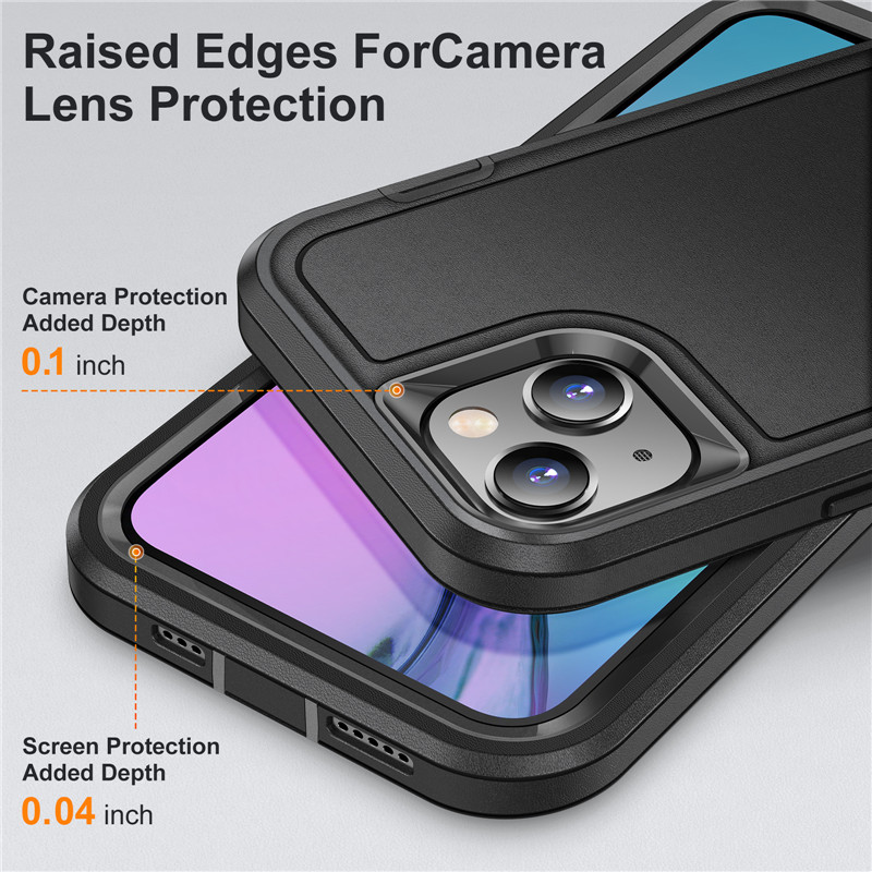 Heavy Duty Cases Hybrid Armor Back Cover For iPhone 16 15 14 13 12 Min 11 Pro XR XS MAX 8 7 Plus Samsung S24 S23 S22 S21 S20 FE A16 A05 No clip
