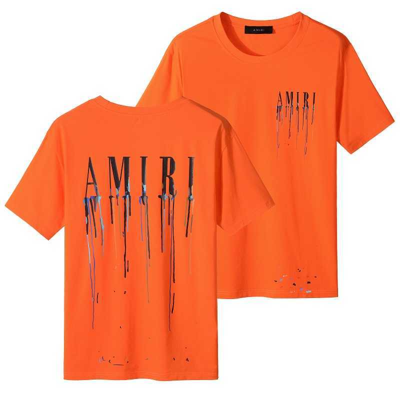 Designer Fashion Clothing Tees Tshirts Amiiri 2022 Summer New High Street Trend Brand Colorful Graffiti Speckler Print Orange Woven Short Sleeve T-shirt, Orange-red
Designer Fashion Clothing Tees Tshirts Amiiri 2022 Summer New High Street Trend Brand Colorful Graffiti Speckler Print Orange Woven Short Sleeve T-shirt, Orange-red