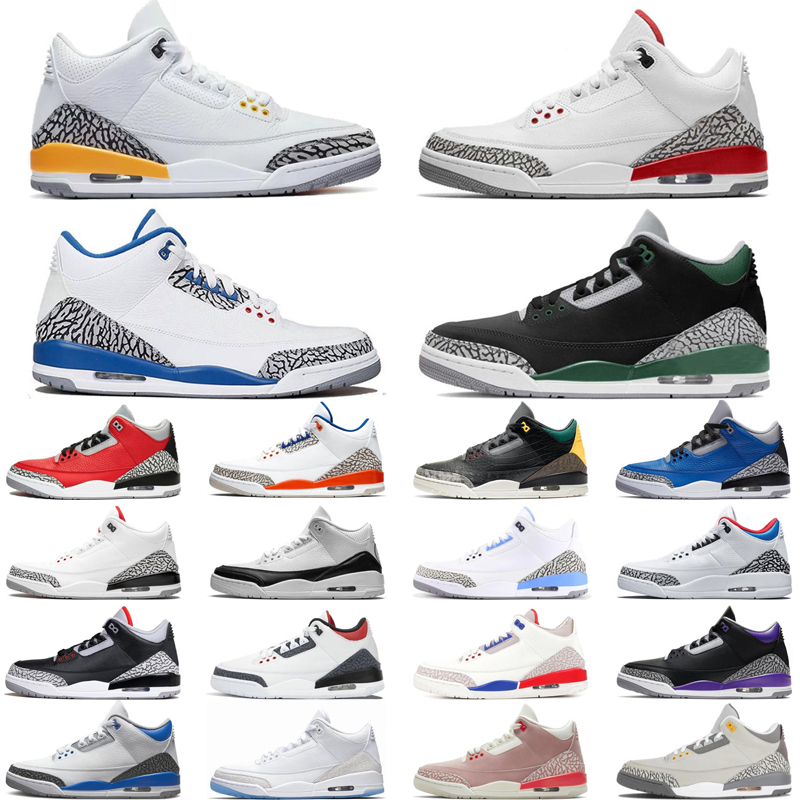 

Jumpman 3S 3 Women Men Basketball Shoes OG Muslin White Cat Slim Shady Cardinal Racer True Blue Varsity Royal Sport Trainer Sneakers