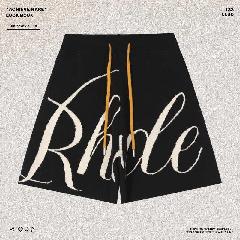 Designer Clothing Rhude Letter Jacquard Capris American High Street Trend Brand Fog Loose Casual Drawstring Sweater Shorts Men Couples Joggers Sportswear, Black
Designer Clothing Rhude Letter Jacquard Capris American High Street Trend Brand Fog Loose Casual Drawstring Sweater Shorts Men Couples Joggers Sportswear, Black