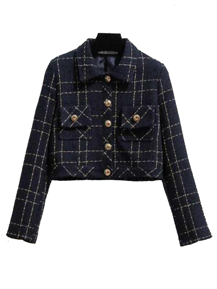 Two Piece Dress Spring Women's 2 Piece Knee Length Jacket Dress Tweed Jacket and Sleeveless Dress Plaid Two Piece Suit Coat Mini Tweed Dress 2304