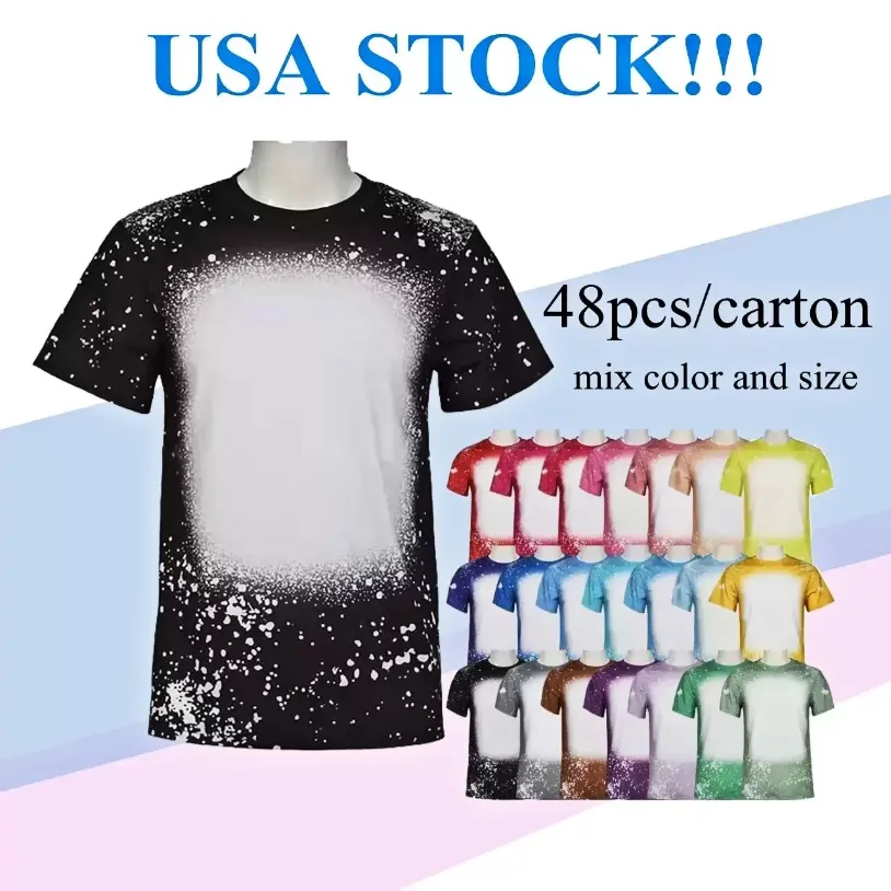 Sublimation Bleached Shirts Heat Transfer Blank Bleach Shirt Bleached 100% Polyester T-Shirts XL XXL XXXL XXXXL mix size FS9535
Sublimation Bleached Shirts Heat Transfer Blank Bleach Shirt Bleached 100% Polyester T-Shirts XL XXL XXXL XXXXL mix size FS9535