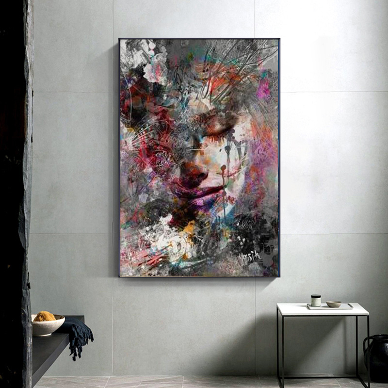 Abstract Girl Wall Paintings Print on Canvas Wall Art Prints Graffiti Art Prints Modern Pop Art Wall Pictures for Home Decore
Abstract Girl Wall Paintings Print on Canvas Wall Art Prints Graffiti Art Prints Modern Pop Art Wall Pictures for Home Decore