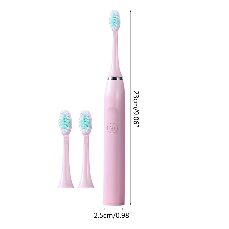 Toothbrush Ultrasonic Electric with 3 Brush Heads One Charge for Brazil Drop 230421