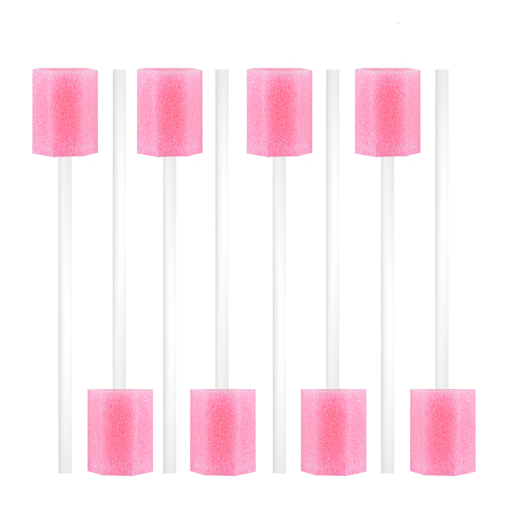 Dental Floss 100 pcs Disposable Oral Swabsticks Unflavored Care Sponge Swabs Foam Sputum Stick for Use 230421